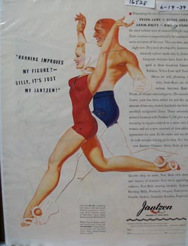 Jantzen Swimsuit Running Ad 1939