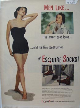Esquire Socks Men Like Ad 1948