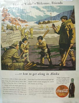 Coca-Cola Get Along in Alaska Ad 1943