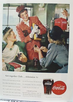Coca-Cola Get Together Club Ad 1947
