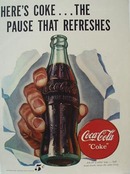 Coca-ColaHand With Bottle Ad 1947