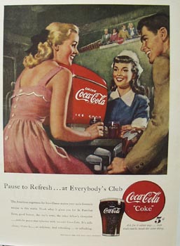 Coca-Cola Everybody's Club Ad 1948