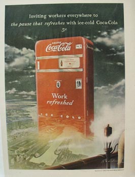 Coca-Cola Inviting Workers Ad 1949