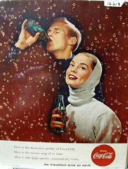 Coca-Cola Friendliest Drink Ad Middle 1950's