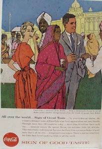 Coca Cola Maharaja's Palace Ad 1957