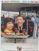 Coca-Cola Lunch At Drive-In Ad 1959