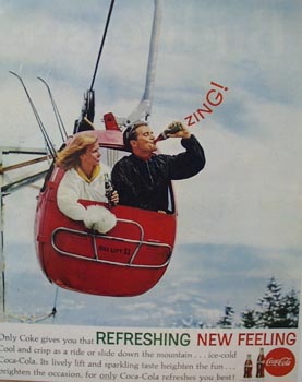 Coca-Cola Ride Down Mountain Ad 1962