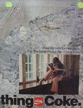 Coca-Cola Boy Playing Guitar Ad 1970