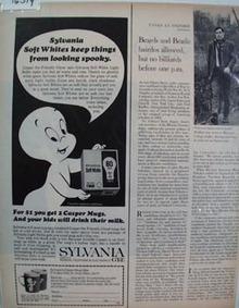 Casper The Ghost & Sylvania Ad 1966