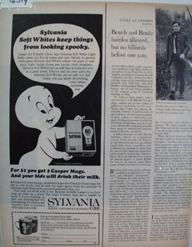 Casper The Ghost & Sylvania Ad 1966