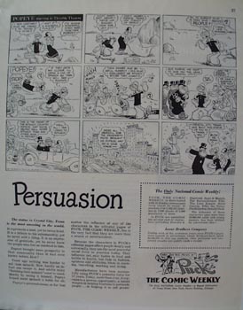 Popeye & Puck Comic Weekly Ad 1948