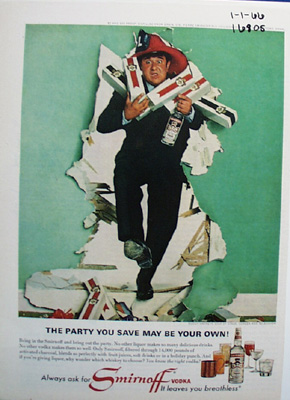 Smirnoff & Buddy Hackett Ad 1966