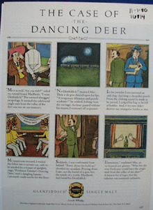 Glenfiddich Malet Case of Dancing Deer Ad 1980