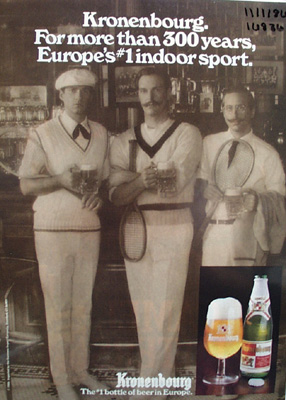 Kronenbourg Beer More Than 300 Years Ad 1986