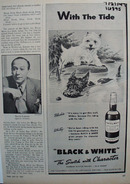 Black & White Scotch whisky With The Tide ad., 7/21/47