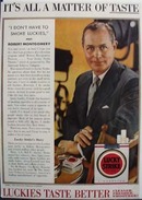Lucky Strike its all a matter of taste ad., 1/1/54.