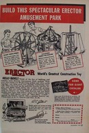 Erector Construction Toy Amusement Park Ad 1950