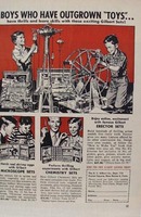 Erector Const Set Boys Outgrown Toys Ad 1956