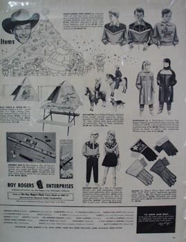Roy Rogers Christmas Gifts Ad 1955