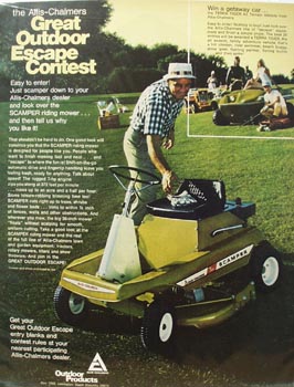 Allis-Chalmers Outdoor Escape Contest Ad 1970