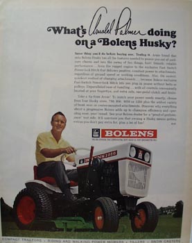 Bolens Lawn Mower Arnold Palmer Ad 1967