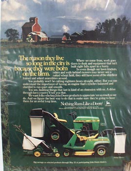 John Deere Born On The Farm Ad 1982
