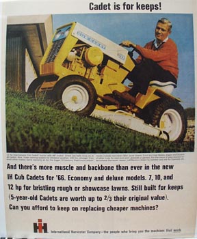 International Cadet For Keeps Ad 1966