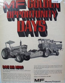 Massey Ferguson Opportunity Days Ad 1971