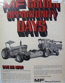 Massey Ferguson Opportunity Days Ad 1971