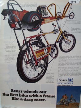 Sears Wheels Out Bike Ad 1969