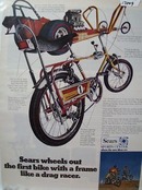 Sears Wheels Out Bike Ad 1969