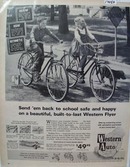 Western Auto Send To School Bike Ad 1963