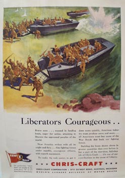 Chris-Craft Liberators Courageous Ad 1952