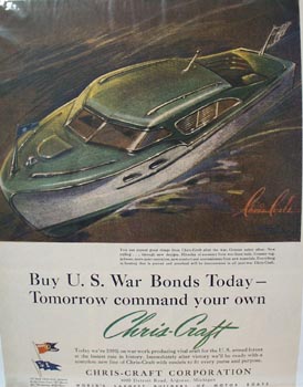 Chris-Craft Command Your Own Boat Ad 1943