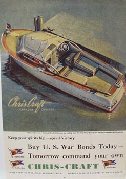 Chris-Craft Express Cruiser Ad 1944