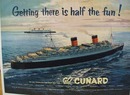 Cunyard Steamship Getting There Ad 1954