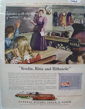 General Motors Truck Reading & Riting ad 1943