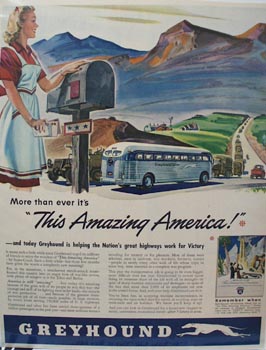 Greyhound Amazing America Ad 1943
