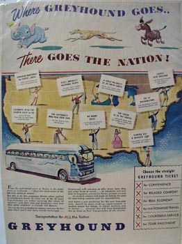 Greyhound There Goes Nation Ad 1948