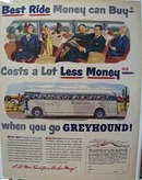 Greyhound Best Ride Money Can Buy Ad 1950
