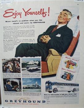Greyhound Enjoy Yourself Ad 1951