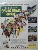 Greyhound Spring Travel Parade Ad 1951