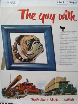 Mack Truck Guy With One Rival Ad 1951
