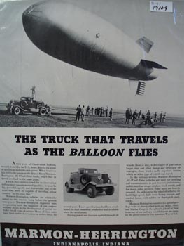 Marmon-Herrington Truck As Balloon Flies Ad 1941
