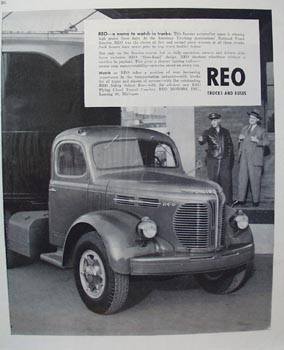 Reo Trucks A Name to Watch Ad 1945