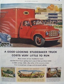 Studebaker Truck Cost Little to Run Ad 1952
