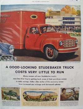 Studebaker Truck Cost Little to Run Ad 1952