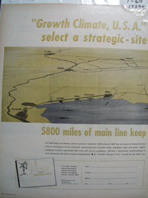 L & N RR Growth Climate Ad 1965