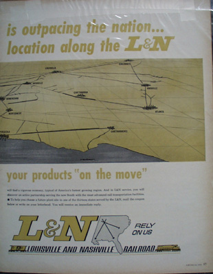 L & N RR Growth Climate Ad 1965