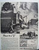 Milwaukee RR Timed To A T Ad 1946